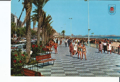 Postal 017016: ALICANTE Valenca - Playa de Postiguet