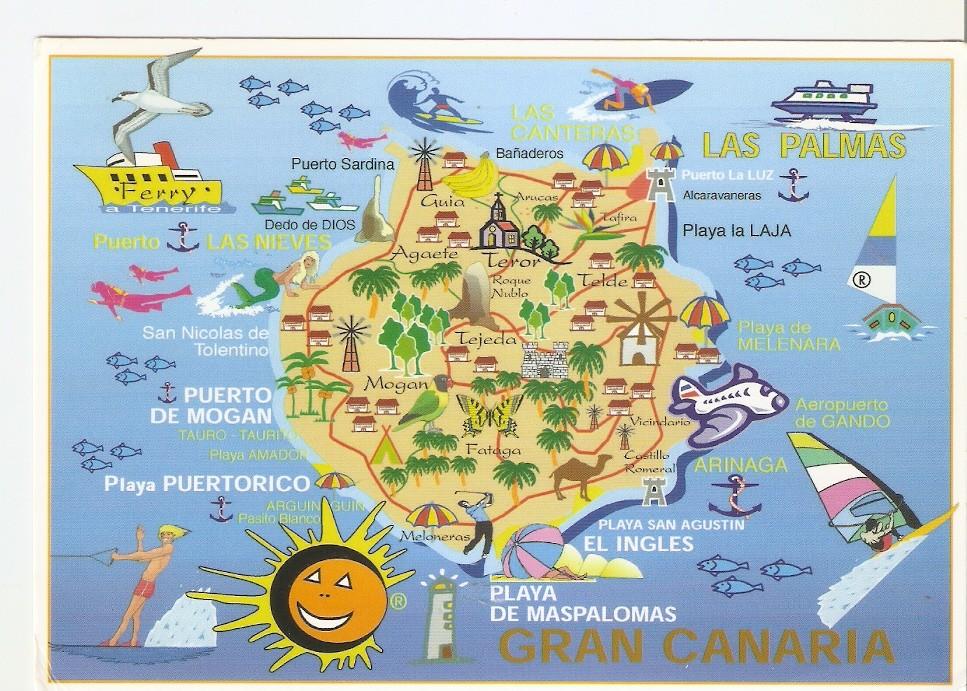 Postal 043819 : From Canary Islands