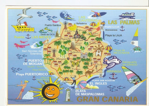 Postal 043819 : From Canary Islands
