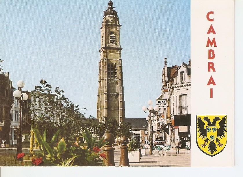 Postal 045010 : Cambrai (Nord) - Le beffroi. Mail Saint-Martin