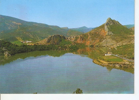 Postal 045084 : Coll de Nargo (Lerida). Vista general y Pantano de Oliana