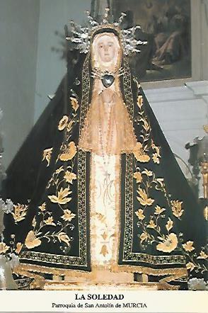 POSTAL 54290: La Soledad. Parroquia de San Antolin en Murcia