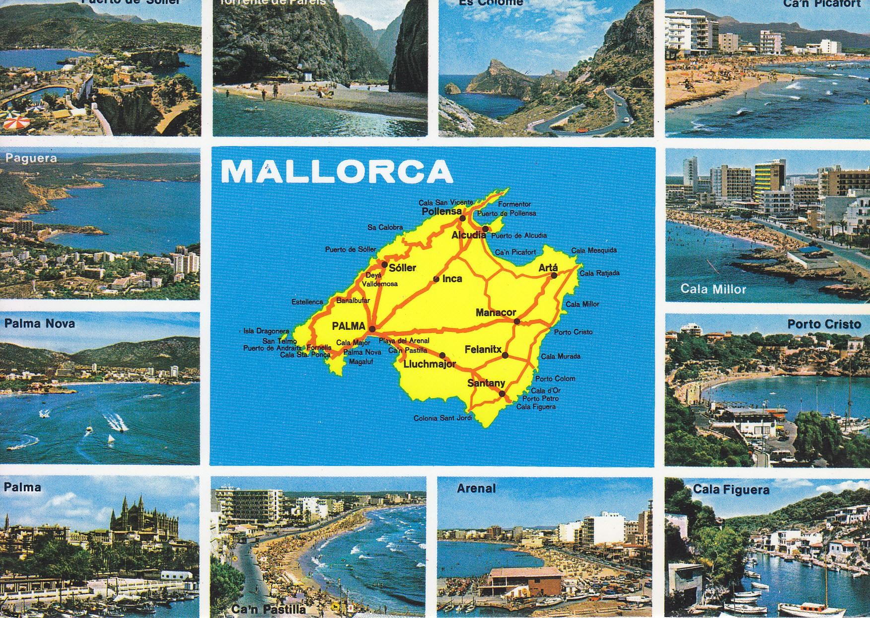 Postal 60741:  Varios motivos Mallorca