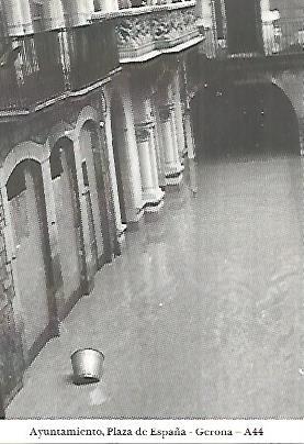 POSTAL 55089: Gerona. Plaza de España. 1962