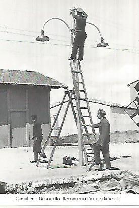 POSTAL 55258: Reconstruccion de daños. Camallera 1964
