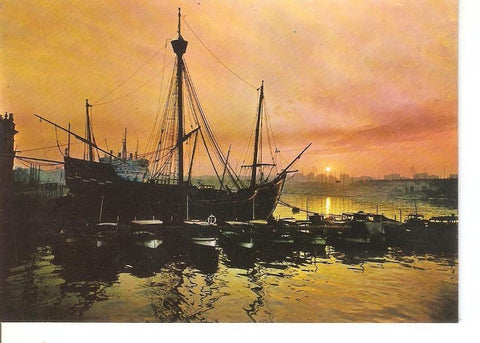 Postal 035756 : Barcelona. Carabella Santa Maria