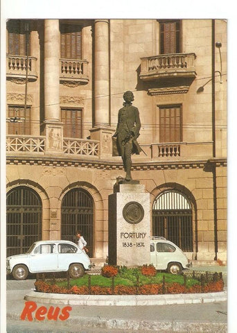 Postal 029764 : Costa Dorada - Tarragona Reus. Monumento a Fortuny. El Condesito