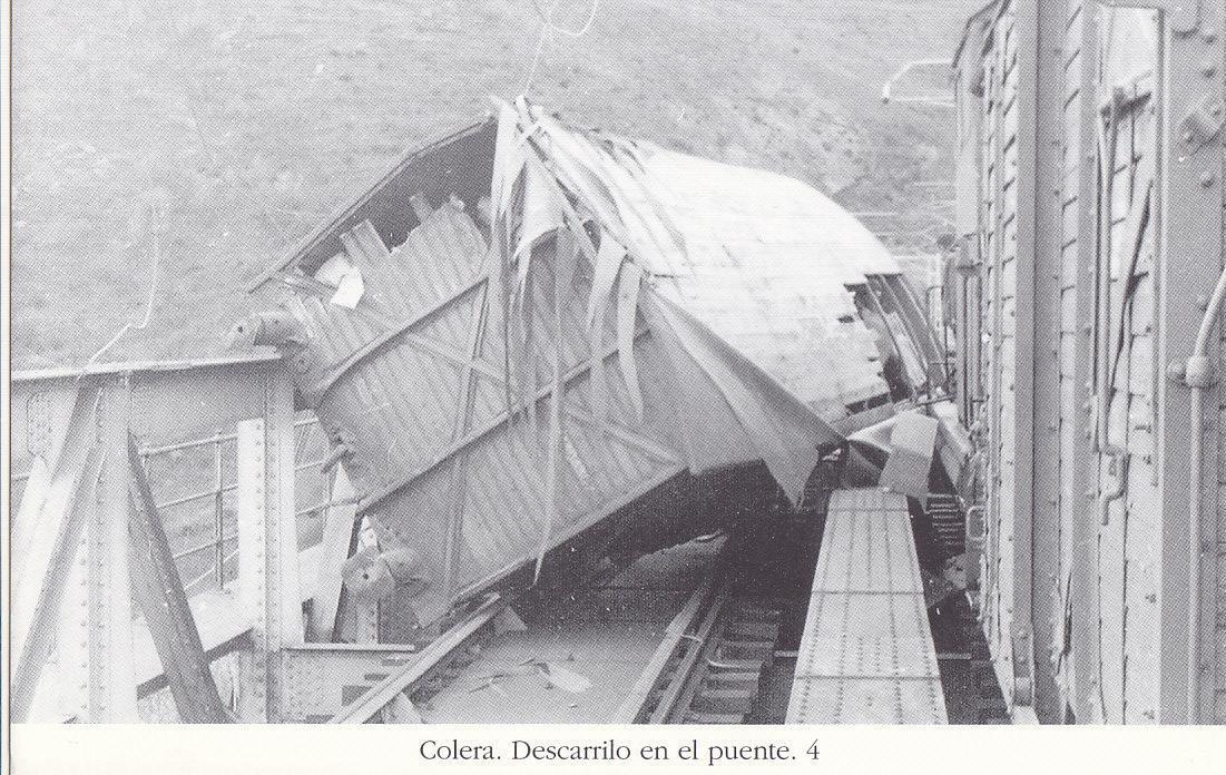 Postal 62385 : Colera descarrilo en el puente 
