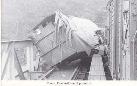 Postal 62385 : Colera descarrilo en el puente 