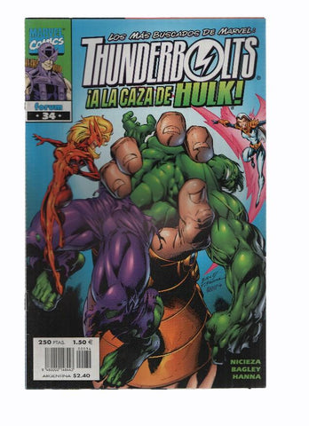 THUNDERBOLTS, Volumen 1, Numero 34: JUSTO EN EL BLANCO (Forum 2000)