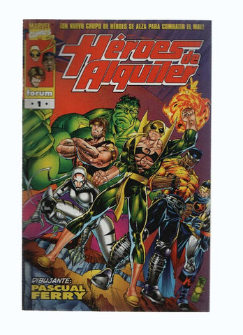 HEROES DE ALQUILER, Vol. 1, Numero 01: Heroes y Villanos (Forum 1998)