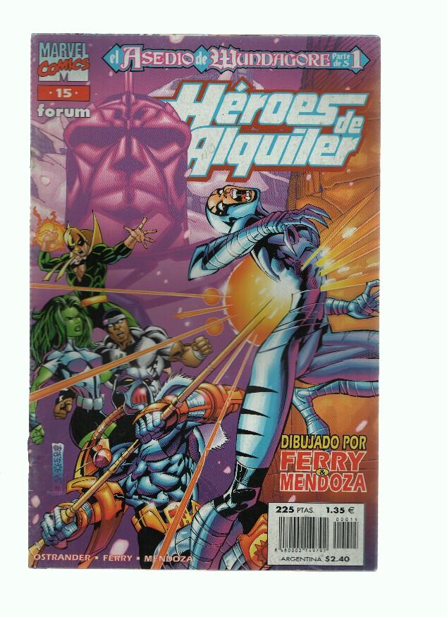 HEROES DE ALQUILER, Vol. 1, Numero 15: ¡Fuerza Mayor! (Forum 1998)
