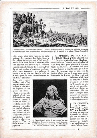 LAMINA 30073: Le campememnt de l armee de Conde pendant la fronde
