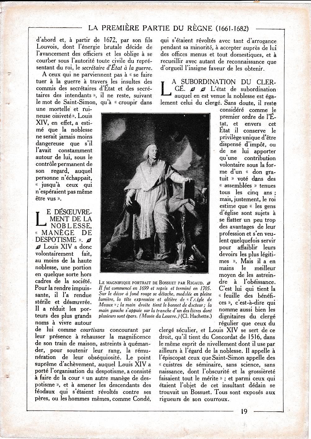 LAMINA 30078: Le magnifique portrait de Baousset par Rigaud