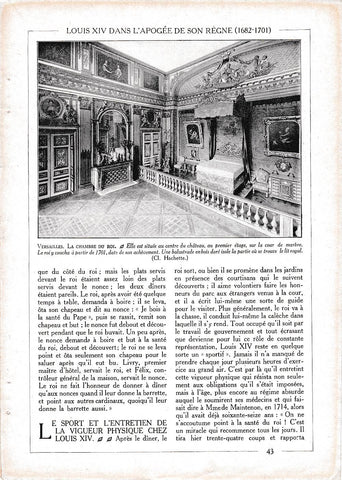 LAMINA 30090: La Chambre du Roi a Versailles