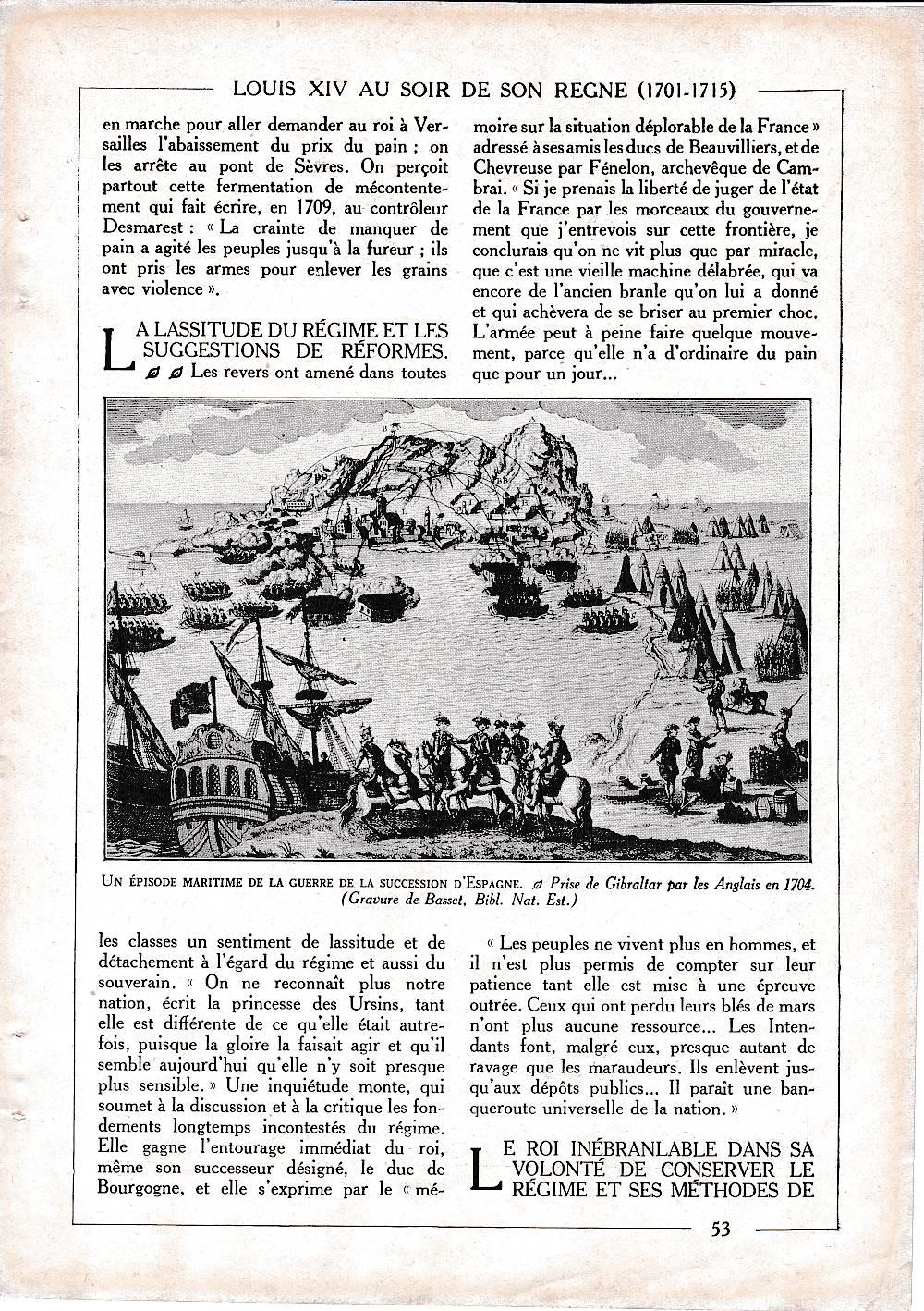LAMINA 30095: Un episode maritime de la guerre de la succession d Espagne