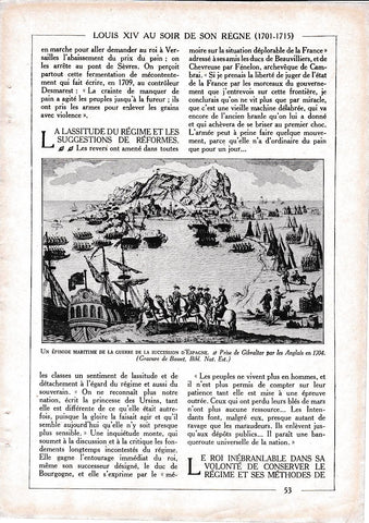 LAMINA 30095: Un episode maritime de la guerre de la succession d Espagne