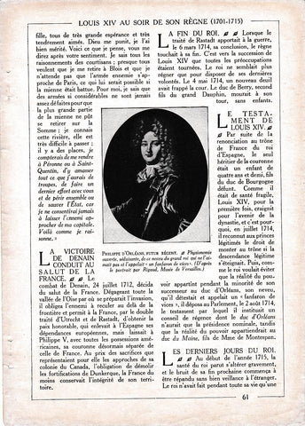 LAMINA 30099: Philippe d Orleans le futur regent