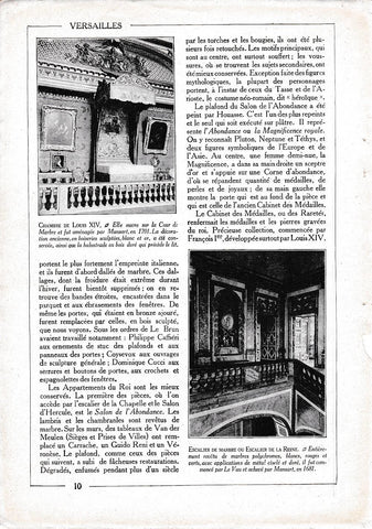 LAMINA 30039: Chambre de Louis XIV et Escalier de marbre ou de la reine