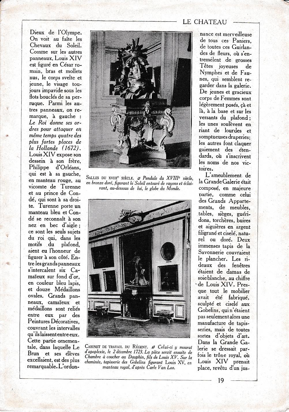 LAMINA 30044: Salles du XVIII siecle et Cabinet du travail du regent