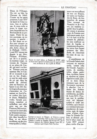 LAMINA 30044: Salles du XVIII siecle et Cabinet du travail du regent