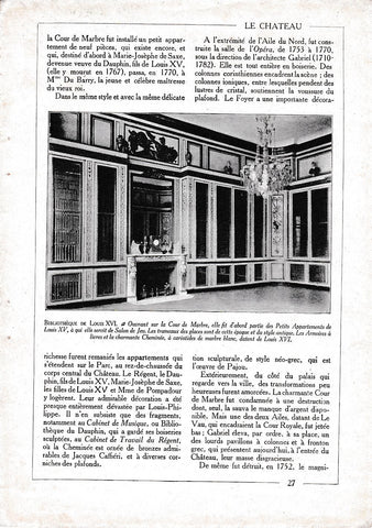 LAMINA 30048: Bibliotheque de Louis XVI