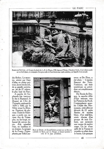 LAMINA 30056: Bassin de Neptune et Bain de Diane