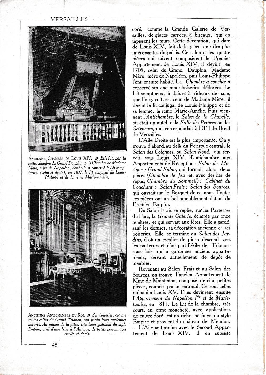 LAMINA 30058: Ancienne Chambre de Louis XIV et Ancienne Antichambre du Roi