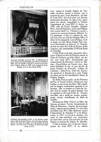 LAMINA 30058: Ancienne Chambre de Louis XIV et Ancienne Antichambre du Roi