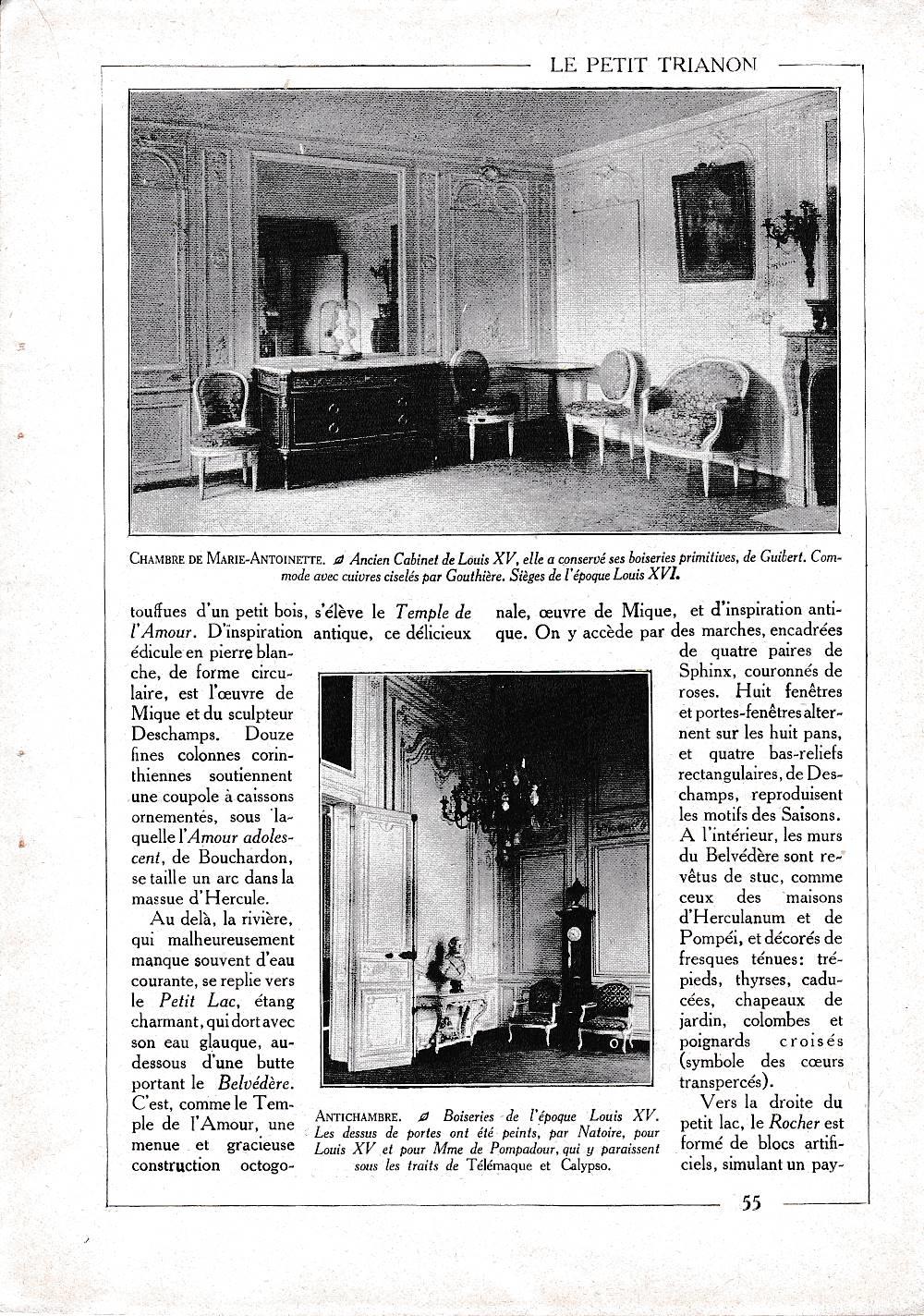 LAMINA 30062: Chambre de Marie-Antoniette et Antichambre