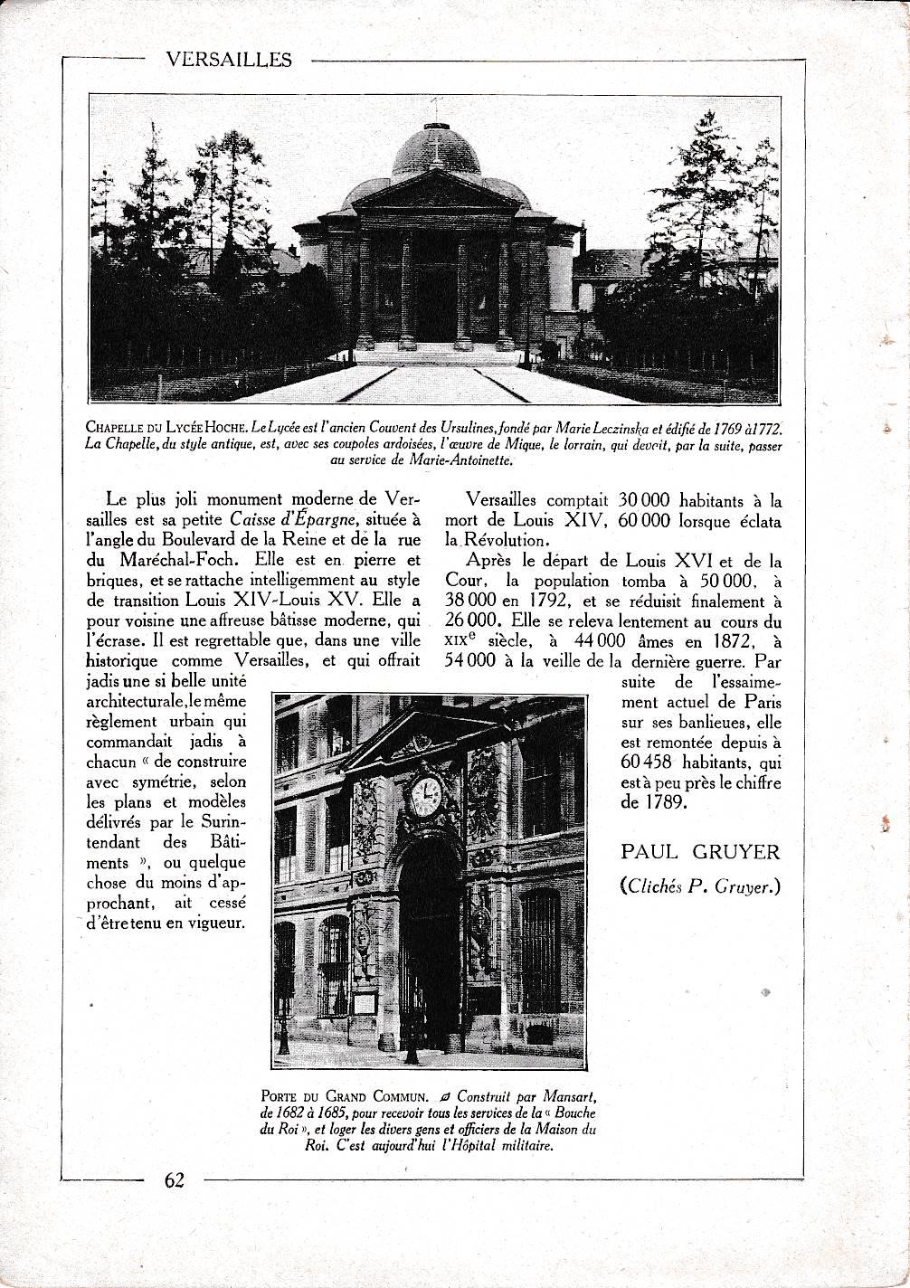 LAMINA 30065: Chapelle du Lycee Hoche et Porte du Grand Commun