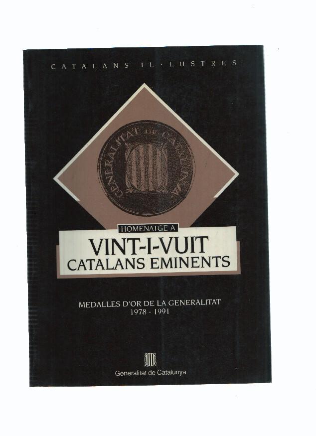 Homenatge a vint-i- vuit catalans eminents