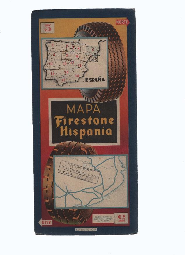 Mapa Firestone Hispania numero 05: Lerida, Gerona