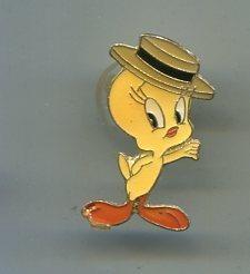 Pins metal: Piolin con sombrero estilo Maurice Chevalier