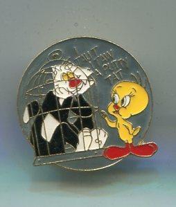 Pins metal: Silvestre y Piolin