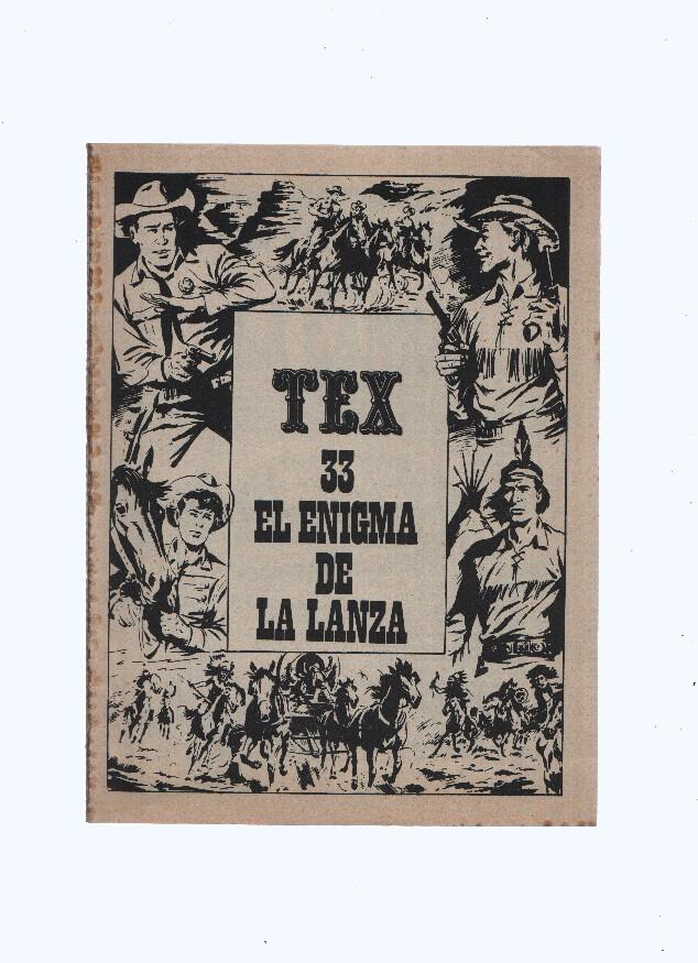 Tex numero 33: El enigma de la lanza (ejemplar sin la cubierta)