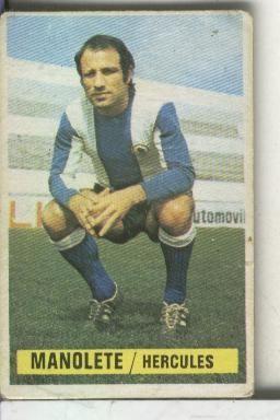 Cromos Ediciones Este: Liga 74-75: Manolete del Hercules