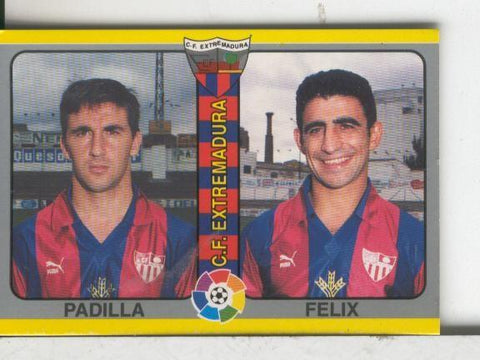 Cromos: Futbol Total Liga 95: Extremadura: Padilla y Felix