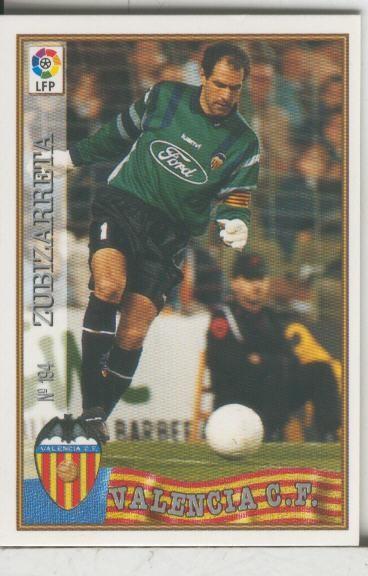 Cromos: Las Fichas de la liga 97-98: C.F.Valencia numero 194: Zubizarreta