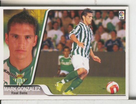 Cromos: Liga 2007-2008: Real Betis numero 281: Mark Gonzalez
