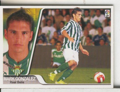 Cromos: Liga 2007-2008: Real Betis numero 281: Mark Gonzalez