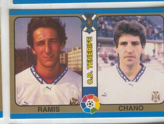 Cromos: Futbol Total Liga 95: C.D.Tenerife numero 086: Ramis y Chano