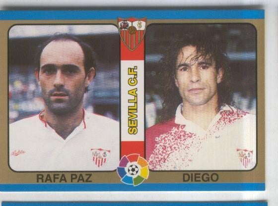Cromos: Futbol Total Liga 95: Sevilla C.F. numero 047: Rafa Paz y Diego