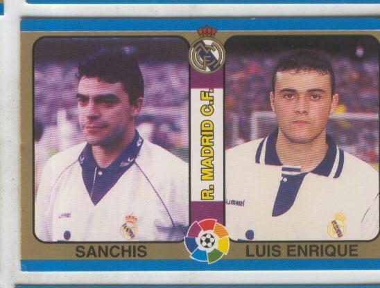 Cromos: Futbol Total Liga 95: R.Madrid C.F. numero 030: Sanchis y Luis Enrique