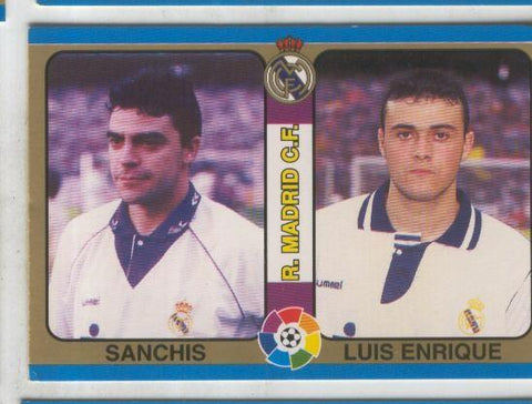 Cromos: Futbol Total Liga 95: R.Madrid C.F. numero 030: Sanchis y Luis Enrique