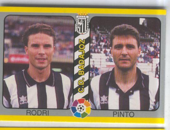 Cromos: Futbol Total Liga 95: C.D.Badajoz. numero 242: Rodri y Pinto