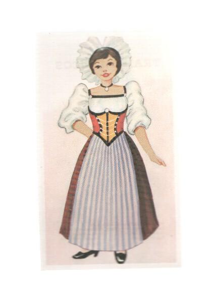 Cromos: Trajes tipicos de todo el mundo numero 202: Suiza