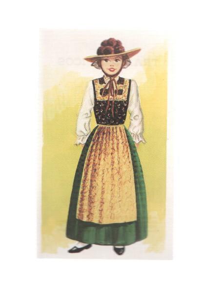 Cromos: Trajes tipicos de todo el mundo numero 128: Alemania