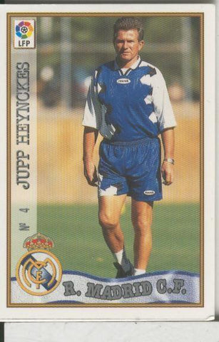 Cromos: Las Fichas de la liga 97-98: Real Madrid numero 04: Jupp Heynckes