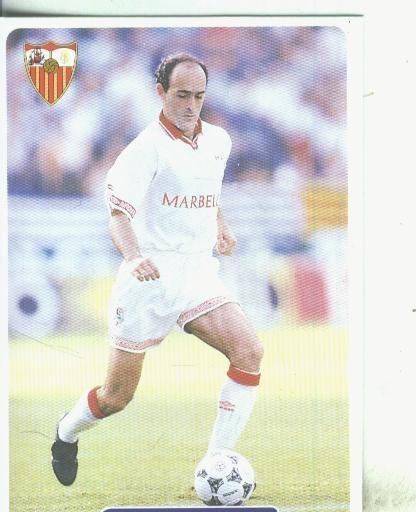 Cromos: Las fichas de la liga 95/96-Sevilla: Rafa Paz